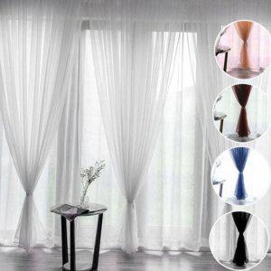 거실 가리개 커튼 암막 레이스 창문 속커튼 쉬폰
