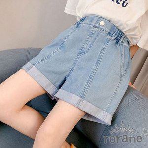 주니어 여아 반바지 아동 여름 고무줄 청