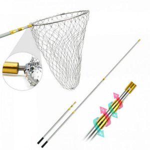 스테인리스 휴대용 해루질 접이식 뜰망 3단 뜰채 낚시