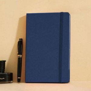 수첩 무선 격자 하드 가죽 밴드 레더 사무용 노트 a5