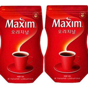 봉지 디카페인 믹스 인스턴트 커피 170g 리필 대용량