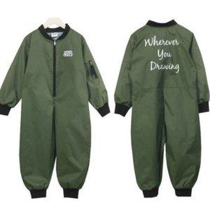 전신 미술가운 작업복 유아 아동 어린이 방수