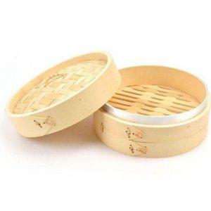 찜기 조리용 대나무 원형 가정용 주방 만두 찜통