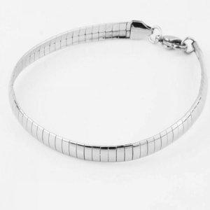 목걸이 납작 체인 오메가 스네이크 여성