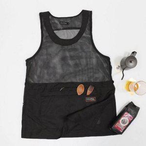 앞치마 망사 하프 요리 주방 메쉬 작업용 카페 여름