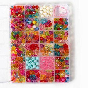 공예 재료 알록달록 구슬 비즈 만들기 팔찌 알파벳