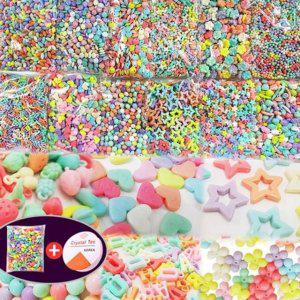 대용량 하트 만들기 비즈 알파벳 공예 다채로운