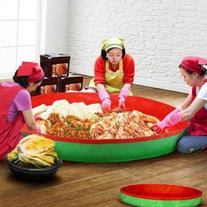 김치 김장매트 특대형 간편 접이식 무봉제 담그는 용품