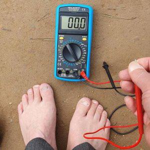 디지털 측정 접지 테스터기 휴대용 어싱 전류 전압