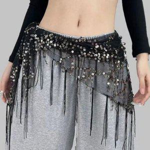 댄스복 힙합 발레 댄스 무용 스커트 연습복 랩 프린지힙