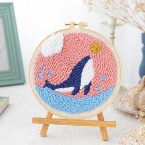 키트 만들기 자수 니들 프랑스 취미 재료 초보자 수공예 펀치