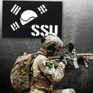 마크 전술 밀리터리 특수부대 부착 야광 태극기 패치