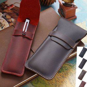 직장인 가죽펜 필통 핸드메이드 고급 케이스 사무용