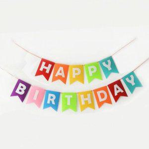 돌잔치 펠트 가랜드 벽장식 오각 생일축하 파티 생일 무지개