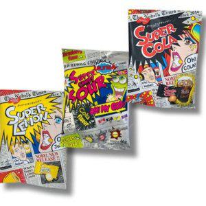 콜라 과일 레몬 슈퍼 하드캔디 3종 새콤달콤 캔디