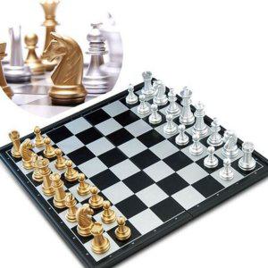 여행용 휴대용 접이식 자석 교육용 플라스틱 보드게임 체스