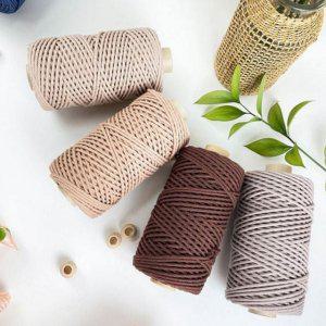 공예실 면실 코바늘 가방 로프실 뜨개 수공예 마크라메 굵은