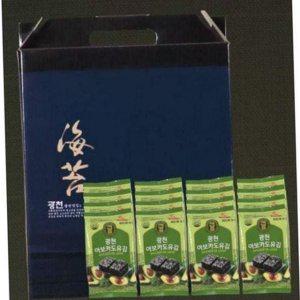 바삭한 도시락 고소한 국산 조미 선물 김 식사용 아보카도유