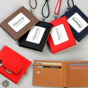 데일리 남녀공용 목걸이 슬림형 교통카드 캐주얼 지갑 카드