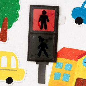 신호등 유아 교통 만들기 종이 교육 안전 어린이