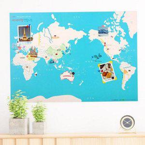 학습용 대형 기록 어린이 여행 지도 백지도 컬러링