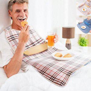 간병 식사 방수 턱받이 성인용 요양원 앞치마 환자용 음식물
