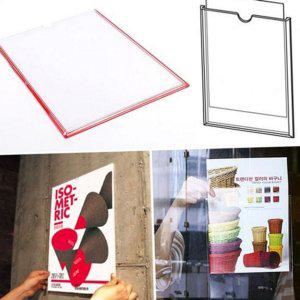 투명 홍보물 문부착 사무실 부착식 a4 안내판 프레임 인포