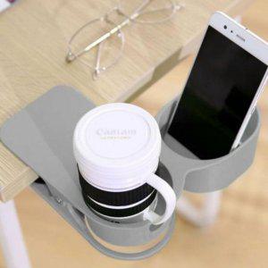 집게형 휴대용 텀블러 컵 사무실 테이블 홀더 플라스틱