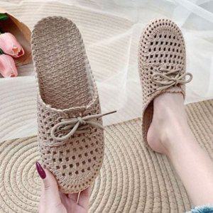 여름 젤리 슈즈 펀칭 메쉬 고무 여성