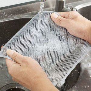 수세미 주방용 냄비 그물 프라이팬 이중 싱크대 다회용 스크래치방지