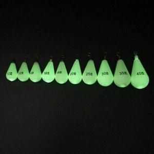 문어 채비 봉돌 쭈꾸미 구멍 야광 낚시 물방울 수중