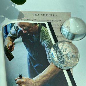 크리스탈 문진 사무실 구슬 투명 원형 유리 인테리어