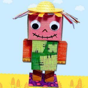 공작 입체 종이 허수아비 어린이 학습용 만들기 키트 인형