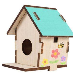 어린이 모형 입체 나무 만들기 목재 새집 조립 퍼즐