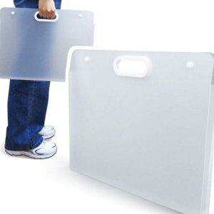 투명 a4 서류 휴대용 운반 파일 a3 케이스