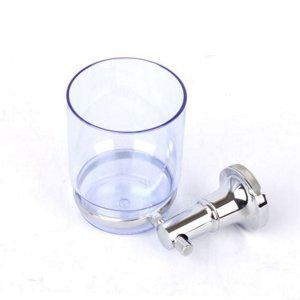 세면대 욕실 양치 벽걸이 플라스틱 홀더 투명 컵걸이 화장실