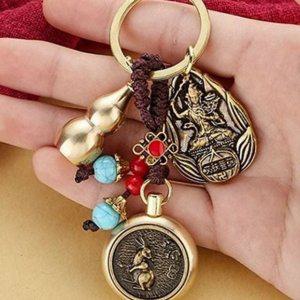 띠별 부처 부적 동물 수호신 복조리 황동 열쇠고리