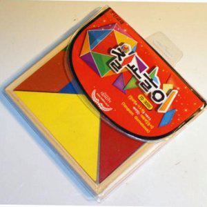 나무 놀이 도형 개발 판 어린이 칠교