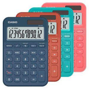 카시오 컬러 계산기 MS-20YC 미니탁상형(1개)new