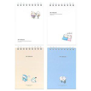 오목눈이 하드커버 상철 스프링 노트 3000 4권 1세트 / B6