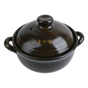 국산 황토 도자기 손잡이 뚝배기 내열냄비 - 소