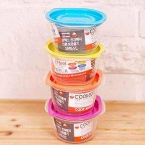 밀폐용기 쿡밥 전자렌지용밥그릇 밥보관 4set