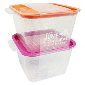 밀폐용기 (1.4L) 렌지용기 쿡밥세트2p 점보 씨밀렉스