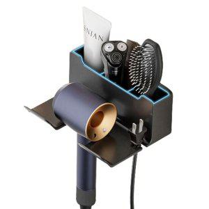 무타공 드라이기 거치대 백포켓 수납함 욕실선반 소품