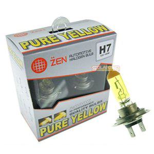 자동차램프 전조등 H7 할로겐전구 퓨어옐로우
