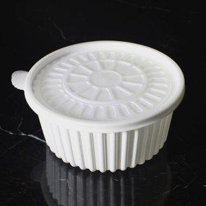 탕용기 BF225파이 감자탕용기 중 200세트 일회용 포장