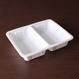 PP실링용기 JH 23185-2B (70호2칸) 화이트 500개 포장