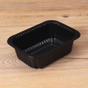 PP실링용기 BF19156 블랙 900개 일회용 배달 포장용기