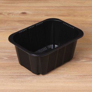 PP실링용기 JH19159 블랙 720개 일회용 배달 포장용기