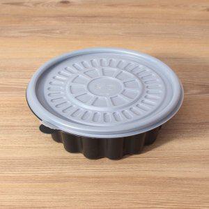 탕용기 JH 구 냉면용기 소 블랙 400세트 일회용 포장